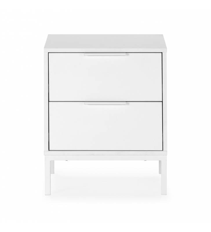 Mesita de Noche 50 cm Auran Blanca Top Mueble 2