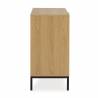 Cómoda 3 Cajones Roble Auran Top Mueble 4