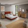 Cómoda 3 Cajones Roble Auran Ambiente Habitación Top Mueble