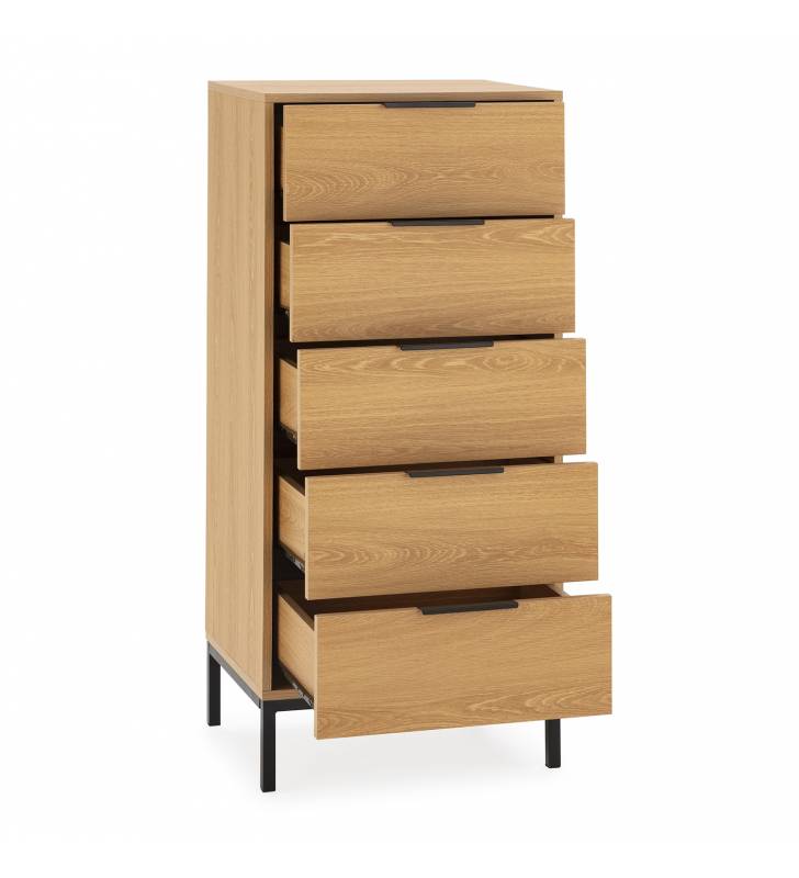 Sinfonier 5 cajones Roble Auran Top Mueble 3