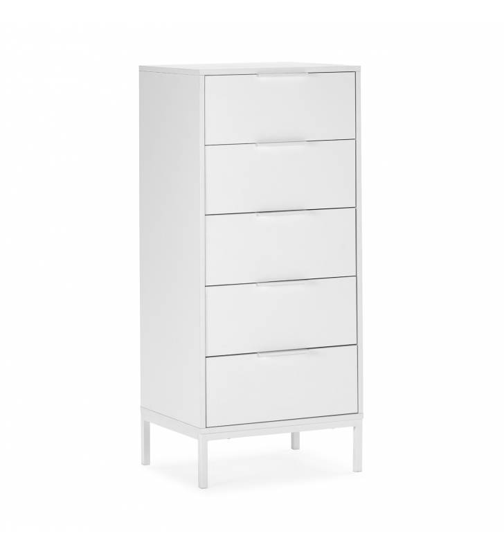 Sinfonier 5 cajones Blanco Auran Top Mueble