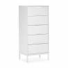 Sinfonier 5 cajones Blanco Auran Top Mueble