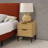 Mesita de Noche Roble Auran Ambiente Top Mueble