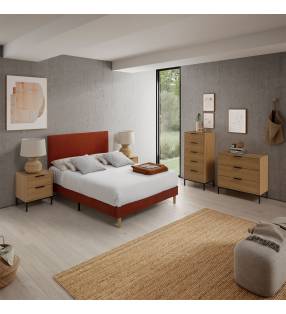 Conjunto Dormitorio Roble Auran Top Mueble