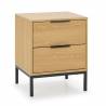Mesita de Noche Roble Auran Top Mueble