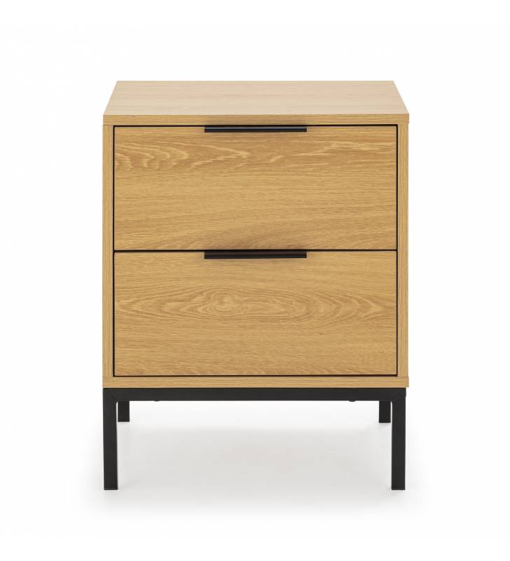 Mesita de Noche Roble Auran Top Mueble 2