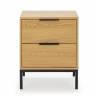 Mesita de Noche Roble Auran Top Mueble 2