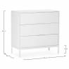 Cómoda Blanca Auran Dimensiones Top Mueble