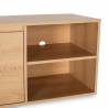 Mueble Tv 130 cm Roble Tora Detalle Top Mueble