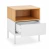 Mesita de Noche 45 cm Blanco Roble Candy Top Mueble 3