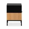 Mesita de Noche 45 cm Roble Negro Candy Top Mueble 4