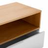 Comoda 3 Cajones Blanco Roble Candy Detalle Top Mueble