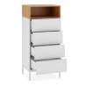 Sinfonier 4 Cajones Blanco Roble Candy Top Mueble 3