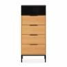 Sinfonier 4 Cajones Roble Negro Candy Top Mueble 2