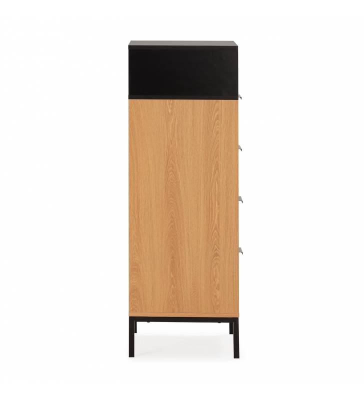 Sinfonier 4 Cajones Roble Negro Candy Top Mueble 4