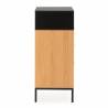 Cómoda Roble Negra Candy Top Mueble 4