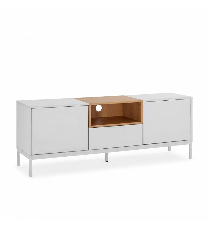 Mueble Tv 150 cm Candy Topmueble blanco roble 4