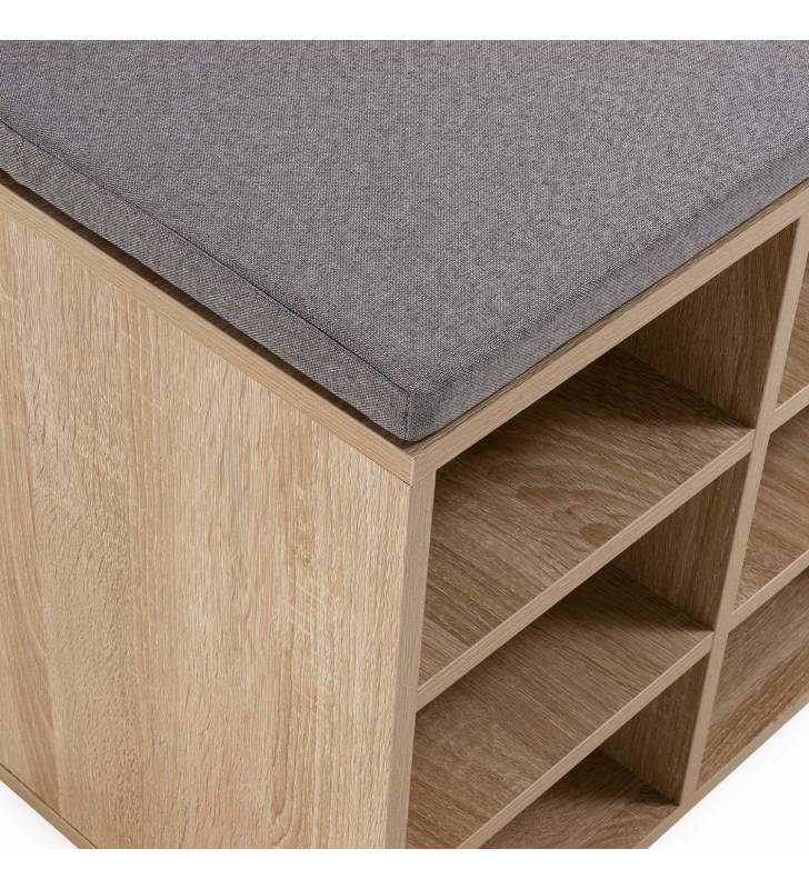 Mueble Zapatero Roble Ernesto Detalle Top Mueble