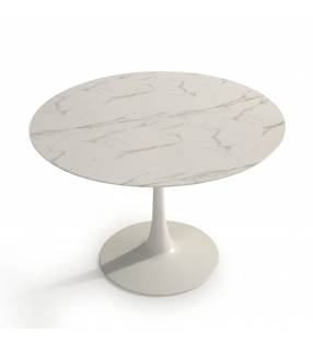 Mesa redonda Comedor Elliot color blanco Topmueble