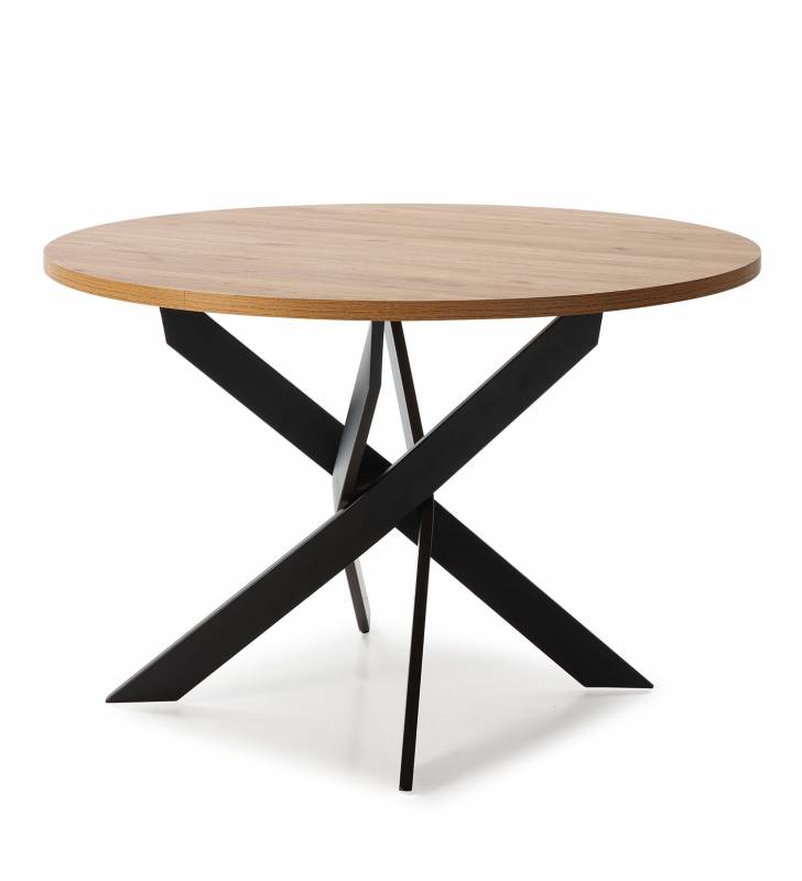Mesa Redonda Comedor Negra Stella Top Mueble 2