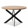 Mesa Redonda Comedor Negra Stella Top Mueble 2