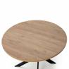 Mesa Redonda Comedor Negra Stella Detalle Top Mueble