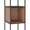 Estanteria industrial estrecha Lenna terracota 3