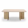 Mesa de Centro Rectangular Crema Roble Cindy Top Mueble 2