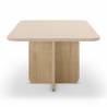 Mesa de Centro Rectangular Crema Roble Cindy Top Mueble 3
