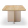 Mesa de Centro Rectangular Roble Crema Cindy Top Mueble 3