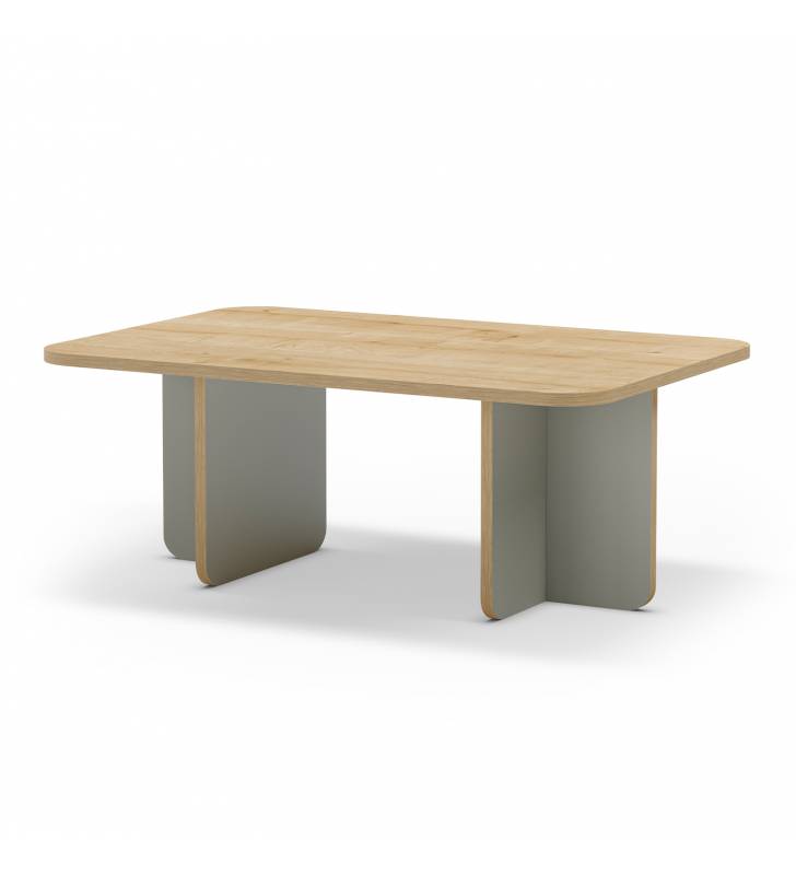 Mesa de Centro Rectangular Roble Verde Cindy Top Mueble 1