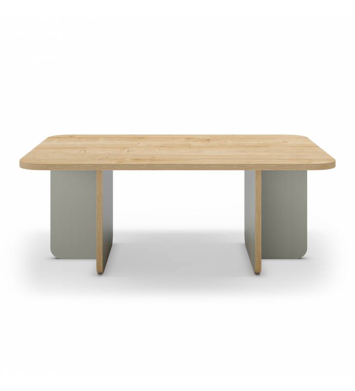 Mesa de Centro Rectangular Roble Verde Cindy Top Mueble 2