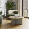 Mesa de Centro Redonda Roble/Verde Cindy Ambiente Top Mueble