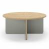 Mesa de Centro Redonda Roble/Verde Cindy Top Mueble 1