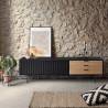 Mueble TV Sierra 2 puertas Negro Topmueble