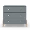 Cómoda Juvenil 3 Cajones Verde Evonne Top Mueble 2