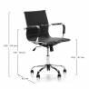 Sillón de Oficina Croma Negro Dimensiones Topmueble