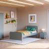 Cama Juvenil Verde Evonne Ambiente Top Mueble