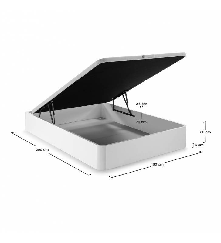 Canapé Melamina 160x200 Petra Nórdico Dimensiones Topmueble