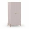 Armario Juvenil 2 Puertas Crema Evonne Top Mueble