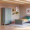 Armario Juvenil 2 Puertas Verde Evonne Ambiente Top Mueble