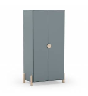 Armario Juvenil 2 Puertas Verde Evonne Top Mueble
