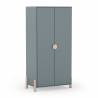 Armario Juvenil 2 Puertas Verde Evonne Top Mueble