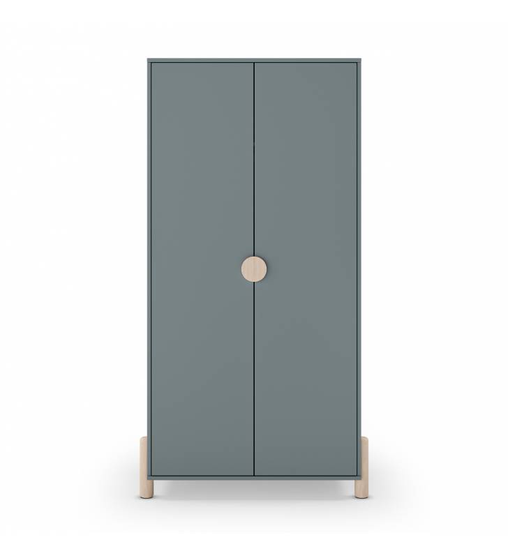 Armario Juvenil 2 Puertas Verde Evonne Top Mueble 2