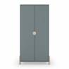 Armario Juvenil 2 Puertas Verde Evonne Top Mueble 2