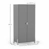 Armario Juvenil 2 Puertas Verde Evonne Dimensiones Top Mueble