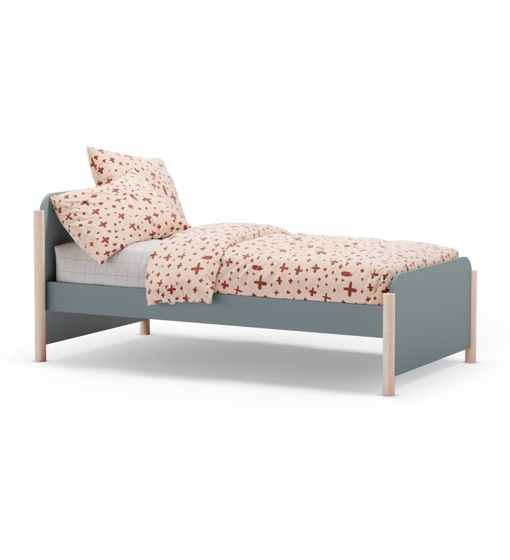 Cama Juvenil Verde Evonne Top Mueble 5