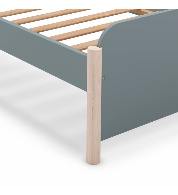 Cama Juvenil Verde Evonne Detalle Top Mueble