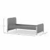 Cama Juvenil Verde Evonne Dimensiones Top Mueble