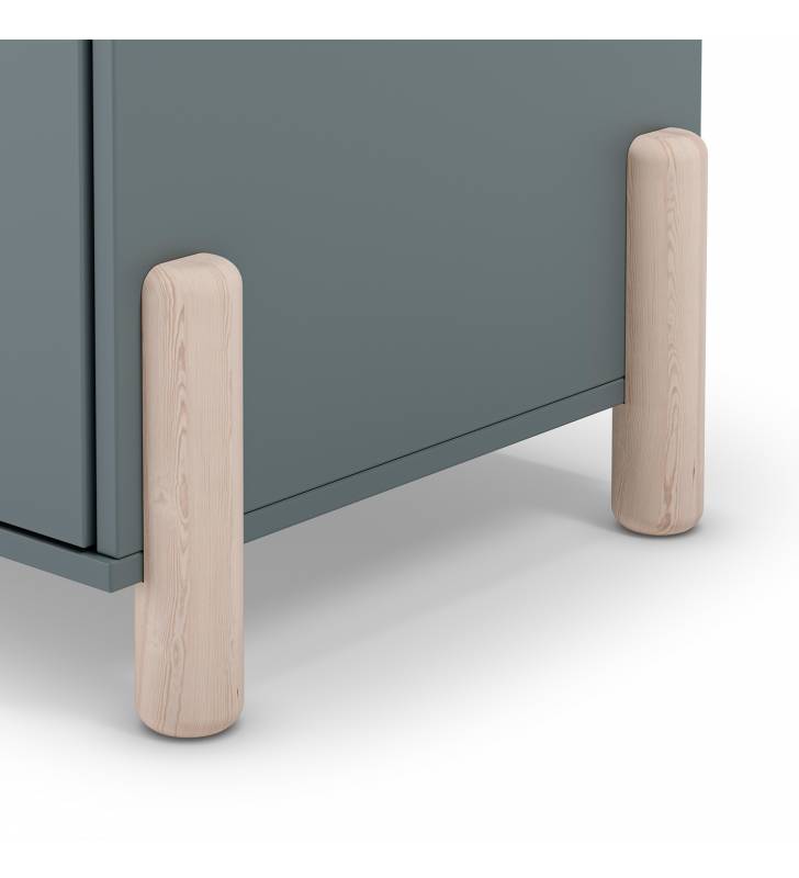 Armario Juvenil Verde Evonne Detalle Top Mueble